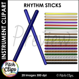 Rhythm Sticks -  Clipart (Clip art) - Commercial Use - SMART OK