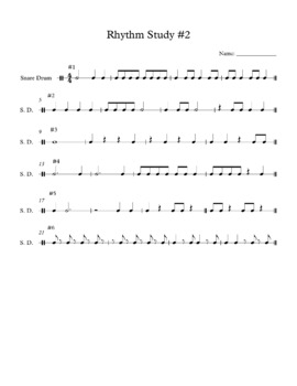 Basics of Rhythm: Rhythm Study in 4/4 Time (#2) by Resources for Music ...