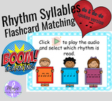Rhythm Syllables DU & DU-DE Flashcard Matching Boom Cards