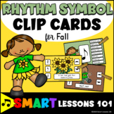 Rhythm Symbol Clip Cards Fall Music Center: Back to School