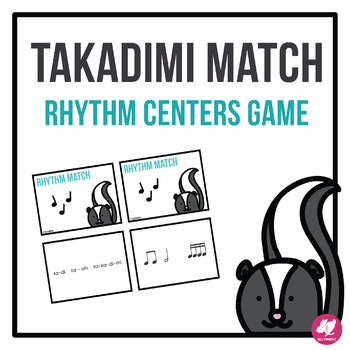 Preview of Rhythm TAKADIMI Centers Game - Memory Match Game for Music Centers