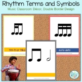 Rhythm Terms, Syllables, and Patterns Room Decor-Double Line