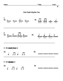 Rhythm Test first grade