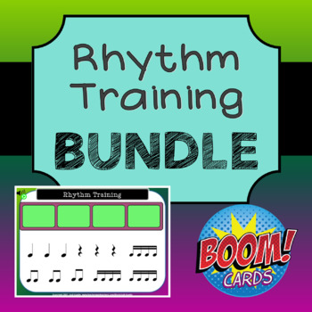 Preview of Rhythm Training Boom Cards - BUNDLE