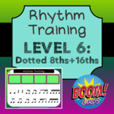 Rhythm Training Boom Cards - Dotted Eighths + Sixteenths