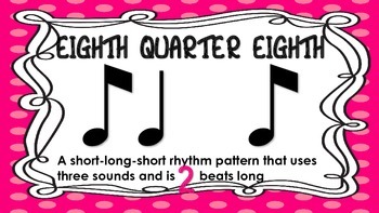 rhythm words for kindergarten