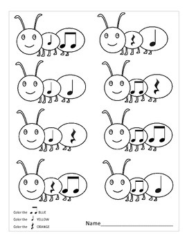 Rhythm worksheets 2nd grade | TPT