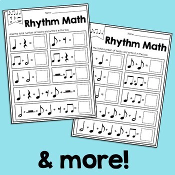 Rhythm Worksheet Bundle by Cori Bloom | Teachers Pay Teachers