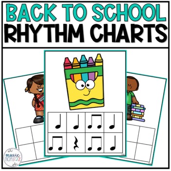 Preview of Back to School Rhythm Worksheet Music Composition Centers & Activity