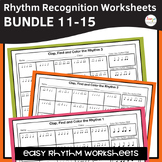 Rhythm Worksheets Bundle - Sets 11-15
