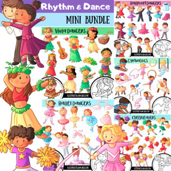 Preview of Rhythm and Dance Clip Art MINI BUNDLE (COMPLETE)