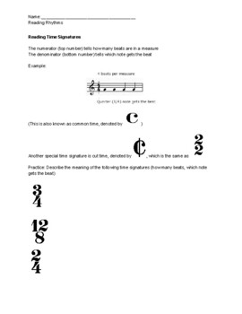 Preview of Rhythm and Fractions