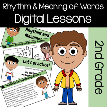 Preview of Rhythm and Meaning of Words Literacy 2nd Grade Google Slides | Guided Reading