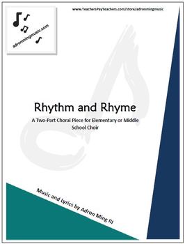 Preview of "Rhythm and Rhyme" Choir Music with Track for Elementary or Middle School Choir