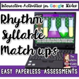 Rhythm and Syllable Match Up for Google Slides Distance Learning