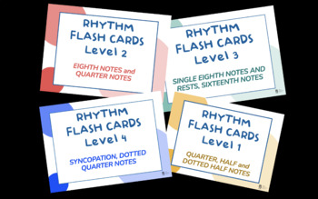 Preview of Rhythm flashcards bundle