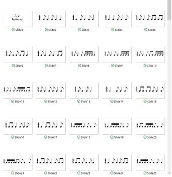 Preview of Rhythm of the Day - Level 4 and 5 Syncopation Rhythm Slides JPG