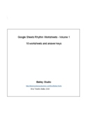 Rhythm worksheets - progressive difficulty - packet (PDF) 