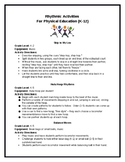 Rhythmic Activities for Physical Education (K-12)