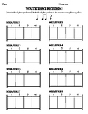 Rhythmic Dictation Ear Training Assessment