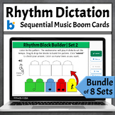 Music Theory Games Rhythm Dictation Boom Cards Bundle - Cl