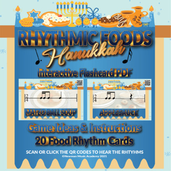 Preview of Rhythmic Foods: Hanukkah Edition *INTERACTIVE FLASHCARD GAMES*