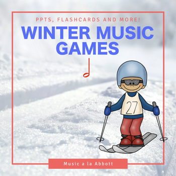 Preview of Rhythmic Winter Games for the Music Room: half note