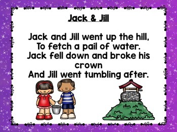 Rhythms & Rhymes: Jack & Jill {Nursery Rhymes} by SingToKids | TpT