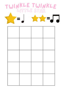 Twinkle Twinkle Little Star piano ear training sheet -  Portugal