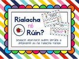 Rialacha nó Rúin Ranga (as Gaeilge) // Classroom Rules or 