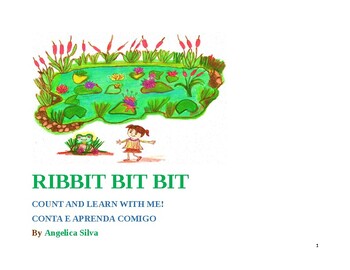 Preview of Ribbit Bit Bit Count and Learn with Me- English-Portuguese