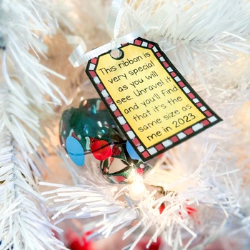 Ribbon Height Ornament Christmas Tag by Grades and Grace | TPT