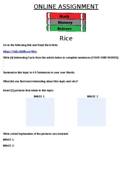 Preview of Rice Online Assignment