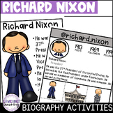 Richard Nixon Biography Activities, Worksheets, Flip Book 