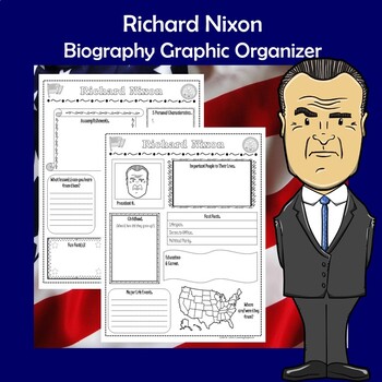 Preview of Richard Nixon President Biography Research Graphic Organizer