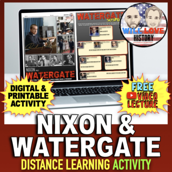Preview of Richard Nixon | The Watergate Scandal | Digital Learning Activity