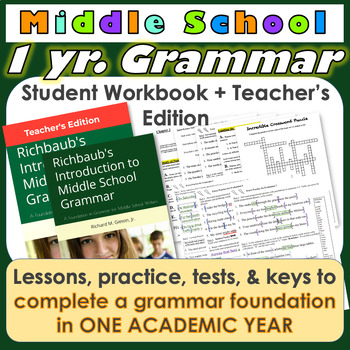 Preview of Richbaub's Introduction to Middle School Grammar, a One-Year Grammar Curriculum