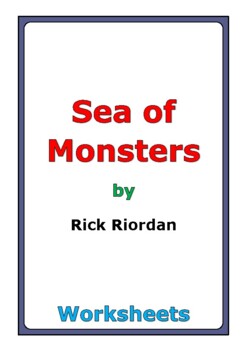 Preview of Rick Riordan "Sea of Monsters" worksheets