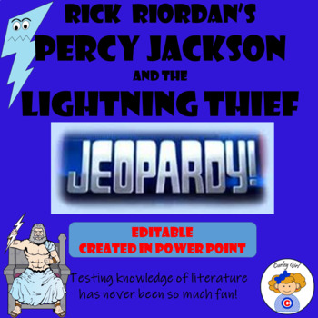 Preview of Rick Riordan's Percy Jackson and the Lightning Thief Jeopardy