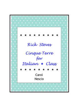 Preview of Rick Steves ~ Cinque Terre For Italian Class