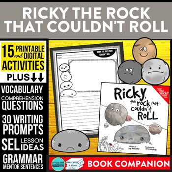 Preview of RICKY THE ROCK THAT COULDN'T ROLL activities COMPREHENSION - Book Companion