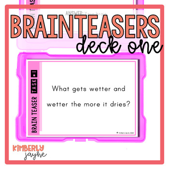 Preview of Brain Teasers Lateral Thinking Riddles to Challenge Gifted and Talented Students
