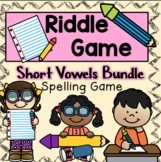 Riddle Review Game- Short Vowels Bundle- Distance Learning Fun