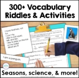 Seasonal and Thematic Vocabulary Riddles, Games, and Writi