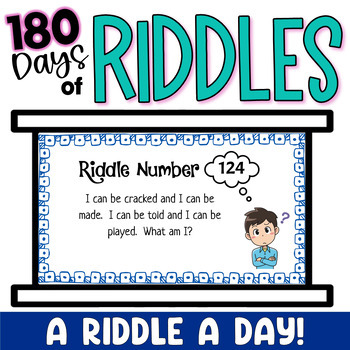 Preview of Riddle of the Day 180 Daily Brain Teasers and Riddles Fun Critical Thinking