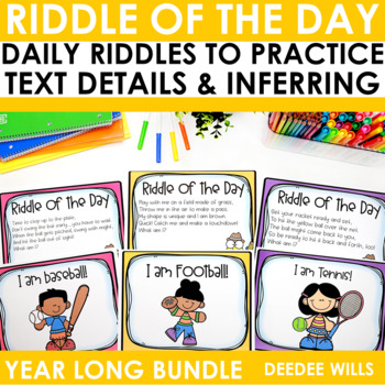 Preview of Inferencing Activities Riddles & Passages for Making Inferences in Kindergarten