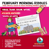 Riddle of the Day | February | Literacy |Writing