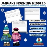 Riddle  of the Day | January | Reading | Writing
