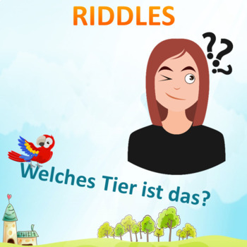 Preview of Riddles. German lesson presentation to the topic Auf dem Bauernhof, Farm animals