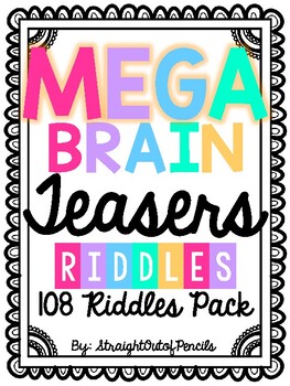 Preview of Riddles - Word Games, Brain Teasers, Critical Thinking, Challenges